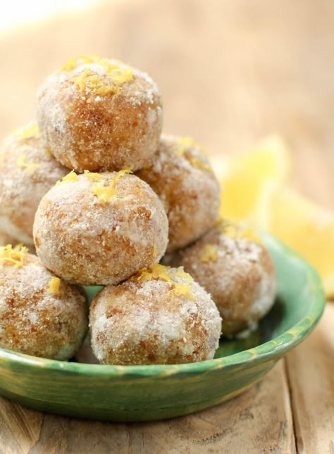 Lemon Millet Bliss Balls - Feasting on Fruit Date Recipes Desserts, Feasting On Fruit, Lectin Free, Millet Recipes, Bliss Balls, Gluten Free Grains, Vegan Dessert, Energy Bites, Balls Recipe