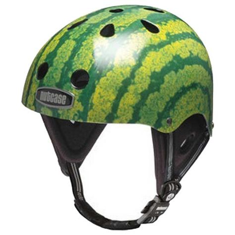 Watermelon Helmet, Watermelon Water, Bicycle Helmets, Sports Helmet, Cool Bicycles, Water Skiing, Windsurfing, Kite Surfing, Extreme Sports