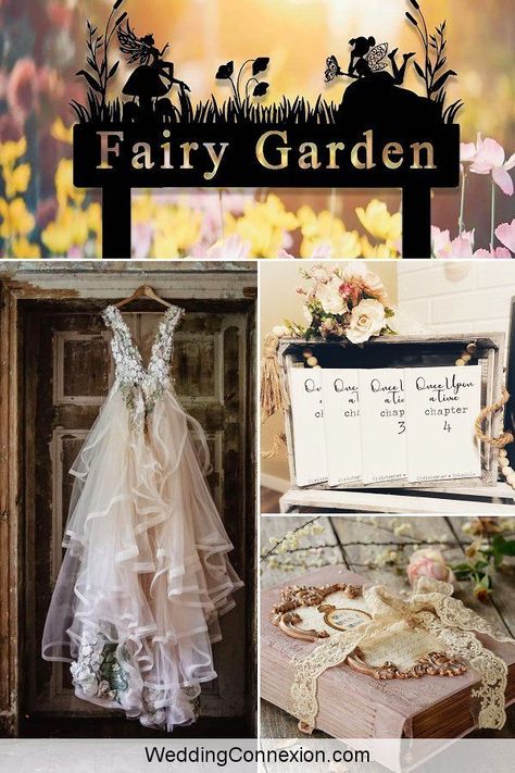 Make your fairy garden wedding decor look like it’s straight out of a storybook and create an unforgettable day for you and your guests. Visit us at WeddingConnexion.com for inspiration and tips you need to bring your unique, enchanted fairy garden wedding to life. Fairy Tail Theme Wedding, Diy Fairy Wedding, Simple Fairy Wedding, Enchanted Fairy Wedding, Fairy Wedding Decor, Fairy Garden Wedding Ideas, Fairy Inspired Wedding, Fae Party, Fairy Themed Wedding