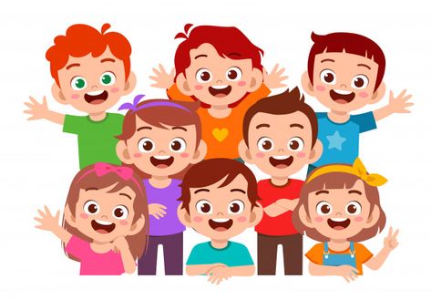 Happy cute kids boy and girl smile toget... | Premium Vector #Freepik #vector #school #people #kids #family Girl Smile, Kids Vector, Cute Clipart, Kids Clipart, Smile Girl, Art Drawings For Kids, Child Day, Happy People, Happy Kids