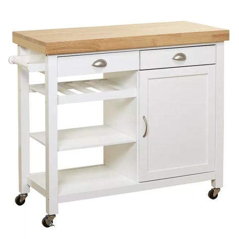 Martha Kitchen Cart - Buylateral : Target Small Kitchen Gadgets, Rolling Kitchen Cart, Rolling Kitchen Island, Kitchen Island Cart, Kitchen Roll, Kitchen Cart, Butcher Block, Open Shelving, New Kitchen