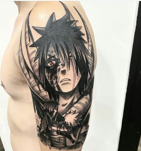 601 Me gusta, 2 comentarios - AnimeTattoo (@animetatto) en Instagram: "RIP Rin 😭 Why Rin Kakashii 😭😭 Obito killer kakashi for bad 😭😭🗡 credit @jct_tattoo 🐲  Follow me and…" Anbu Tattoo, Kakashi Tattoo, Itachi Anbu, Anime Sleeve, Kakashi And Obito, Naruto Tattoo, Cool Forearm Tattoos, Obito Uchiha, Black Ink Tattoos