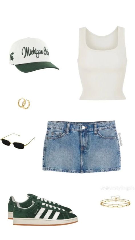 Gameday Outfit, Cute Everyday Outfits, Summer Fashion Outfits, Looks Style, Lookbook Outfits, Spring Summer Outfits, Baseball Caps, Casual Fits, Cute Casual Outfits