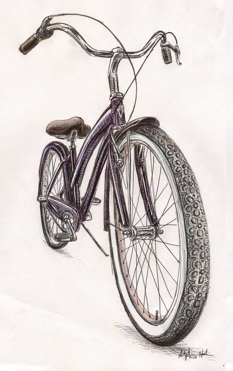 Bike Drawing Sketches, Bicycle Sketch, Bicycle Drawing, Bike Drawing, Bike Sketch, Trek Bikes, Perspective Art, Perspective Drawing, Art Drawings Sketches Creative