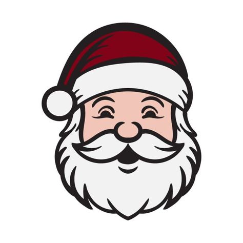 Santa Face Template Free Printable, Santa Claus Face, Face Template, Santa Face, Templates Printable Free, Please Follow Me, Vinyl Projects, Home Decorations, Santa Christmas