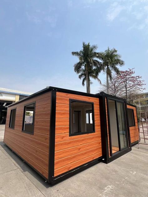 Mobile Home 40ftx20ft 2to4bedrooms Prefab Container Expandable House for Sale Cheap Prefab Homes, Modular Home Prices, Small House Architecture, Tiny Mobile House, Prefab Container Homes, Modular Homes For Sale, Container Houses, Building A Container Home, Rustic Retreat