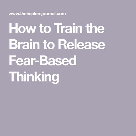 Stage Fear Tips, Fear Based Thinking, How To Train Your Brain To Focus, Using Fear To Control People, Train Your Brain To Be Positive, Psychology Topics, 2024 Growth, Sperm Health, Release Fear