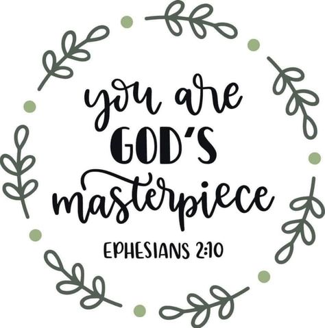 Masterpiece Quotes, Bible Calligraphy, Gods Masterpiece, Bible Verse Painting, I Am His, Faith Svg, Bible Study Notes, Christian Svg, Gods Timing