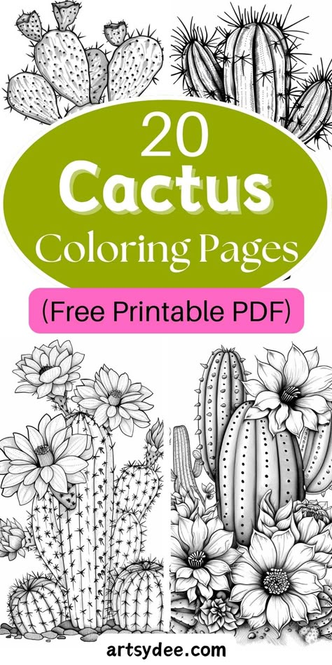 Dive into desert fun with our 20 Cactus Coloring Pages! This Free Printable PDF offers a variety of charming cactus designs perfect for kids and adults. Enjoy hours of creative coloring and relaxation. Download now and get started! #CactusColoringPages #FreePrintable #PrintablePDF #ColoringFun #DesertArt #KidsActivities #AdultColoring #CreativeHobbies 🌵🖍️🎨 Cactus Outline Free Printable, Flower Pictures To Color Free Printable, Free Printable Embroidery Designs, Desert Cactus Drawing, Free Traceable Printables, Barrel Cactus Drawing, Coloring Pages To Print Free Printables, Cool Coloring Pages Free Printable, Free Coloring Pages Printables Adults