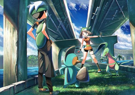 Pokemon Pc Wallpaper, Pokemon Trainer Ash, Pokemon Trainer Reference, Pokemon Oras, Nintendo Collection, Sapphire Pokemon, Pokémon Oras, Hoenn Region, Pokemon Battle