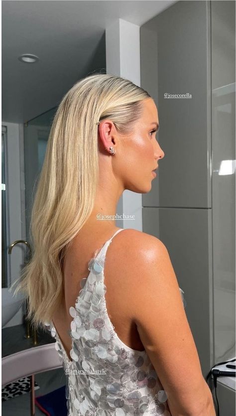 Straightened Hairstyles, Bridesmaid Hair Inspo, Hairstyles For Wedding, Guest Hair, Birthday Hair, Claire Holt, Wedding Guest Hairstyles, Haircuts Straight Hair, Sleek Hairstyles