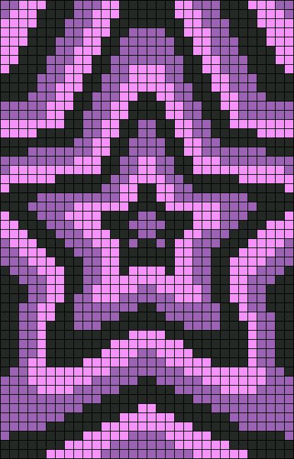 4 Color Pixel Art, Swirl Pixel Art, Spiral Pixel Art, Long Alpha Patterns, Bead Tapestry Patterns, Pixel Art Pattern Aesthetic, Pixel Art 2 Colors, Simple Pixel Pattern, Jellyfish Alpha Pattern