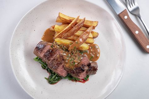 Kangaroo Steak Diane Kangaroo Steak, Kangaroo Recipe, San Choy Bow, Steak Diane Recipe, Justine Schofield, Steak Diane, Steak Marinade Recipes, Bush Tucker, Meat Products