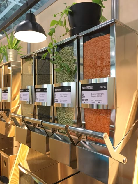 Zero Waste Restaurant, Zero Waste Market, Zero Waste Store Design, Zero Waste Grocery Store, Refill Store, Zero Waste Grocery, Refill Shop, Eco Friendly Stores, Bulk Store