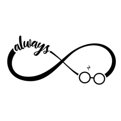 Always Hp, Harry Potter Png, Harry Potter Always, Svg Harry Potter, Harry Potter Symbols, Harry Potter Svg, Always Harry Potter, Infinity Symbol, Silhouette Cameo