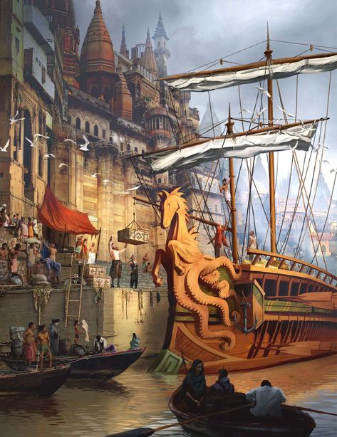 The Docks - Absalom - Pathfinder 2e Fantasy Docks, Absalom Pathfinder, Medieval Army, Ray Aesthetic, Pathfinder 2e, Fantasy City Map, Fantasy Town, Pathfinder Rpg, Fantasy City