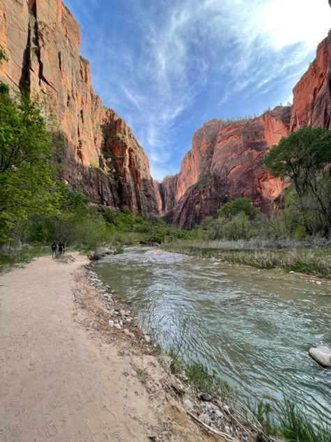 Aesthetic National Parks, Zion + Core + Aesthetic, Zion Aesthetic, National Parks Road Trip Aesthetic, Park City Utah Aesthetic, Zion National Park Aesthetic, Zion National Park Wallpaper, River Aesthetic Wallpaper, National Parks Aesthetic