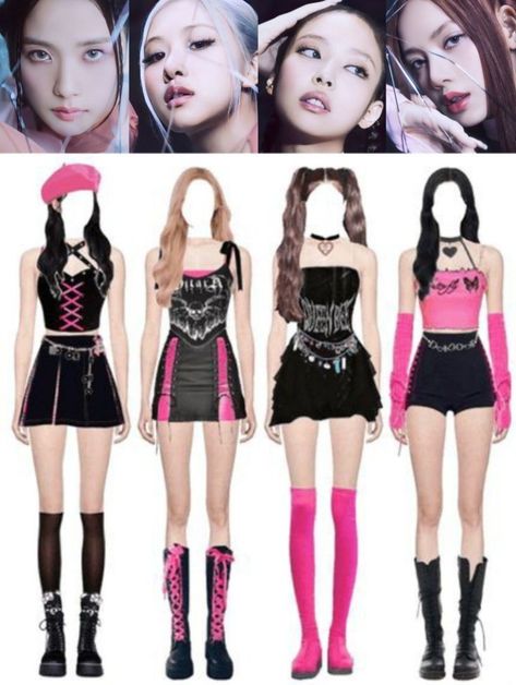 Dance Performance Outfits, Blackpink Outfit, Award Show Dresses, Korean Outfits Kpop, Blackpink Outfits, Concert Dresses, Look Rose, Ethereal Dress, Coachella Outfit