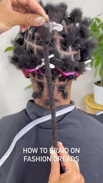 Instant Dreads, How To Do Dreadlocks, How To Start Dreadlocks, Starting Dreads, Dread Hair Extensions, How To Braid, Crochet Dreads, Dreads Girl, Curly Crochet Hair Styles