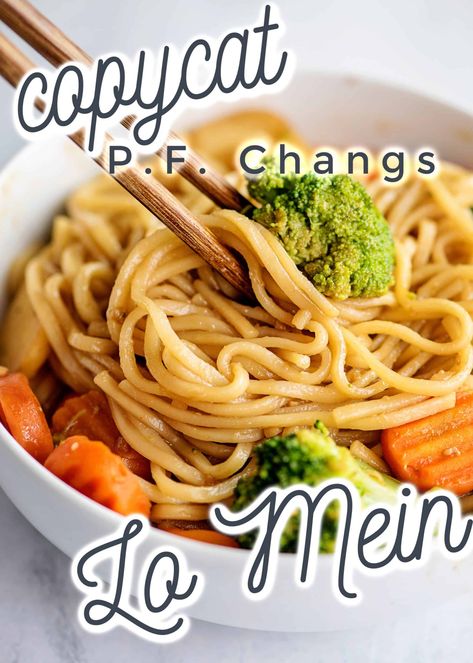 Veggie Lo Mein, Chicken Lo Mein Recipe, Shrimp Ramen, P F Chang, Lo Mein Recipe, Vegetable Lo Mein, Lo Mein Noodles, Lo Mein Recipes, Pf Changs