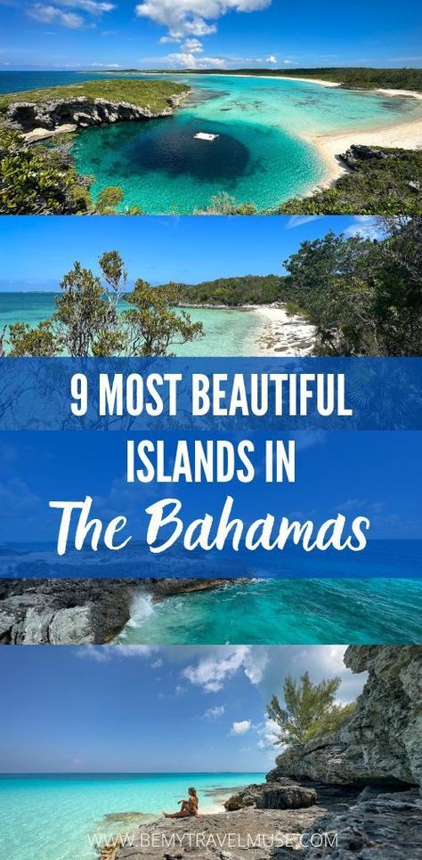 9 of the most beautiful islands in the Bahamas you must visit, with tips on what to do in the area, where to stay and how to get around each island. #Bahamas Islands Of The Bahamas, What To Do In The Bahamas, Harbor Island Bahamas, Andros Island Bahamas, Northern Island, Cat Island, Bahamas Island, Plan A Trip, Remote Island