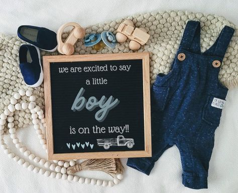 Pregnacy Announcement, Gender Reveal Boy, Pregnant With Boy, Gender Reveal Announcement, It's A Boy Announcement, Pregnancy Gender, Pregnancy Gender Reveal, Gender Announcements, Digital Announcement