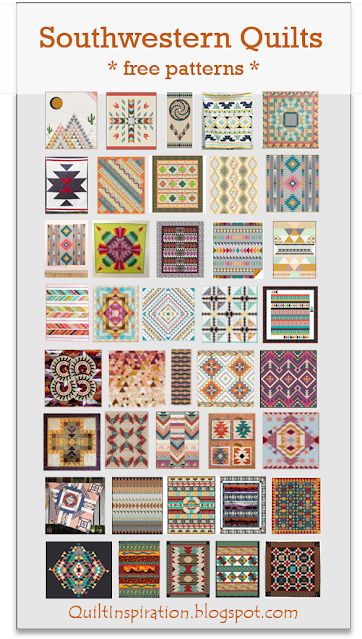 Quilt Inspiration: Free pattern day: Southwestern quilts! Southwest Quilts Patterns, Desert Quilt Patterns, Southwest Quilt Patterns Free, Southwestern Design Patterns, Desert Quilt, Aztec Quilt Pattern, Native American Quilt Patterns, Aztec Quilt, Southwestern Quilts