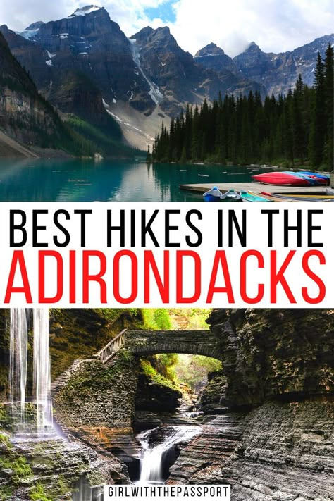 17 Best Hikes in the Adirondacks, New York with Secret Local Tips! New York Hiking, Adirondacks New York, New York Upstate, Adirondacks Ny, Lake Placid New York, Saranac Lake, York Travel, Travel New York, New York Travel Guide