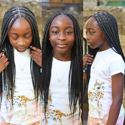 African Girls Hairstyles, Braids Kids, Small Box Braids, Afro Braids, Kid Hairstyles, Kid Hair, Girl Hair Dos, Braided Styles