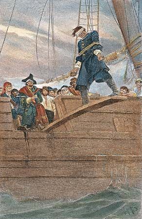 howard pyle drawings | Pyle, Howard: pirate Bernie Fuchs, Age Illustration, Nc Wyeth, Captain Kid, Howard Pyle, Fantasy Vintage, Walking The Plank, Pirate Art, Sea Captain