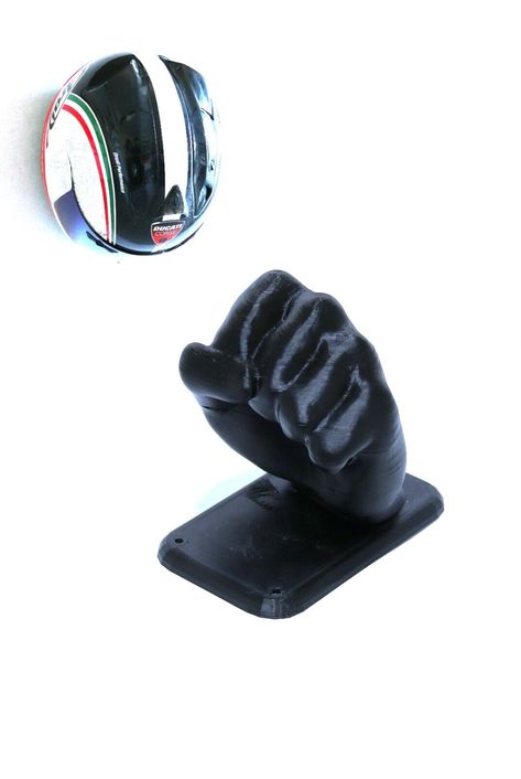 Black Helmet Holder for Motorbike Motorcycle Scooter Helmets NEW Wall Helmet Holder Saves space and creates order Suitable for motorcycle, bicycle, riding helmet etc. Material: 3D Plastic printed Ideal for Garage Delivery 1X Helmet holder ( WITHOUT HELM ) Motorcycle Display, Helmet Hanger, Helmet Holder, Scooter Helmet, Black Helmet, Bicycle Riding, Wall Mount Rack, New Bike, Storage Holder