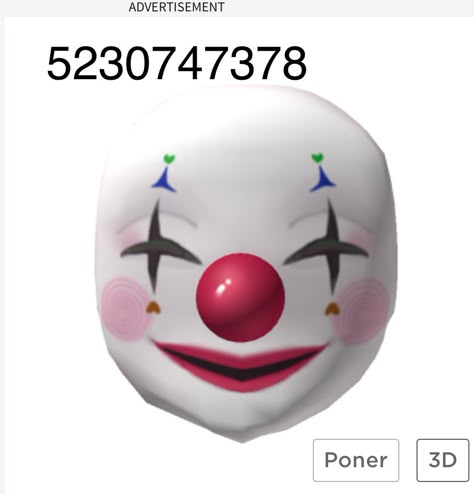 Roblox Clown Outfit Codes, Misfits High, Roblox Clothes Id, Clown Accessories, Dance Moms Costumes, Bloxburg Clothes, Jester Costume, Mask For Halloween, Roblox Items