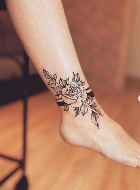 Feminine Tattoo Placement, Ankle Band Tattoo, Tattoo Placement Ideas, Petit Tattoo, Ankle Tattoos For Women, Knot Tattoo, Anklet Tattoos, Foot Tattoos For Women, Leg Tattoos Women