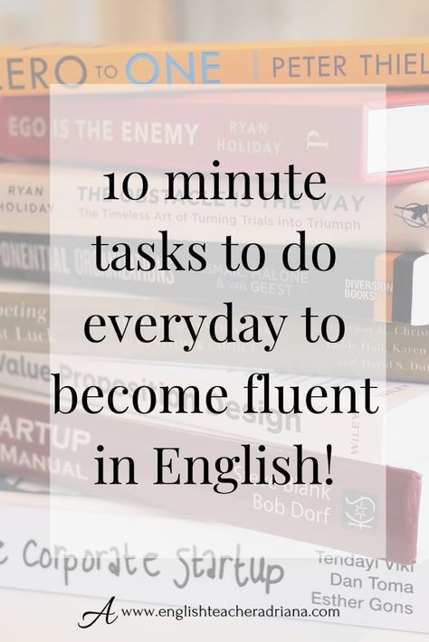 Everyday habits to improve your English Fluency alone at home. Learn how to use these 13 things you must do every day to improve your English fluency alone at home! English Fluency Tips, Improve English Speaking, English Fluency, Everyday Habits, Alone At Home, Conversation Questions, Study English Language, Learn English Speaking, English Learning Books