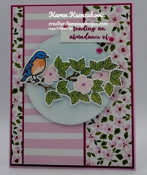 Seasonal Branches, Designer Paper Cards, Ideal Day, Stampin Up Birthday Cards, Spring Birthday, Hand Made Greeting Cards, Branch Decor, Making Greeting Cards, Bird On Branch