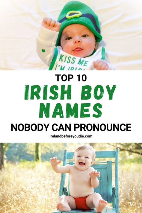 Ready to test your pronunciation skills? Check out our list of Irish boy names that nobody can pronounce. #Irishboynames #Irishnames #boynames Irish Male Names, Celtic Boy Names, Unique Irish Boy Names, Irish Baby Boy Names, Irish Boy Names, Irish Girl Names, Irish Baby Names, Names For Boys List, Gaelic Baby Names