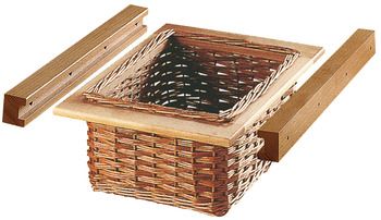 Wicker Basket Drawers, Base Cabinet Storage, Basket Drawer, Basket Drawers, Wicker Hamper, Kitchen Baskets, Vegetable Storage, Kitchen Pulls, Hamper Basket