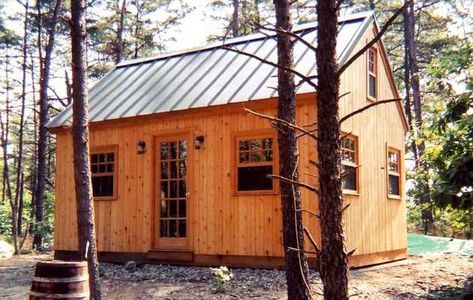 Breckenridge | Cabins | Summerwood Products Vermont Cottage, Loft Exterior, Pole Barn Construction, Backyard Barn, Shop Exterior, Prefab Cabins, Porch Steps, Cabin Kits, Barn Plans