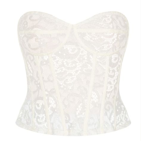 New Product Never Worn Give Your Look Some Luxe With This Bodysuit. Featuring A White Sheer Lace Bodysuit With A Structured Design, Cup Detailing And A Zip Fastening. Team This Light Wash Shorts And Barely-There Heels For Drinks With The Dolls Corset Top Wedding Dress, White Lace Corset, Best Corset, Structured Corset, White Lace Bodysuit, Design Cup, White Corset Top, Cute Birthday Outfits, Lace Corset Top