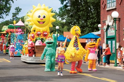 Sesame Place San Diego is opening on March 26th! Best Vacations With Toddlers, Peppa Pig Park, Sesame Place, Elmo And Friends, Seaworld San Diego, Seaworld Orlando, Sesame Street Party, Family Theme, Water Parks