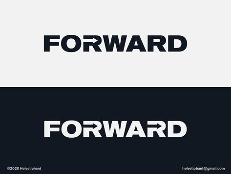 Forward - logo concepts by Helvetiphant™ on Dribbble Forward Logo, Move Logo, Start Logo, Arrow Words, Wordmark Logo Design, Logotype Typography, Logo Desing, Logo Design Inspiration Branding, Campaign Logo