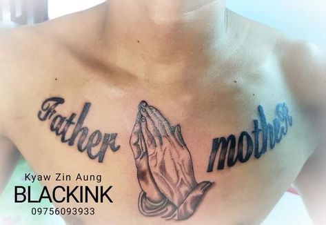 Father Mother Tattoo, Mother Tattoo, Mens Shoulder Tattoo, Mother Tattoos, Diy Wedding Dress, Tattoo Font, Forearm Tattoo Men, Forearm Tattoo, Tattoo Fonts