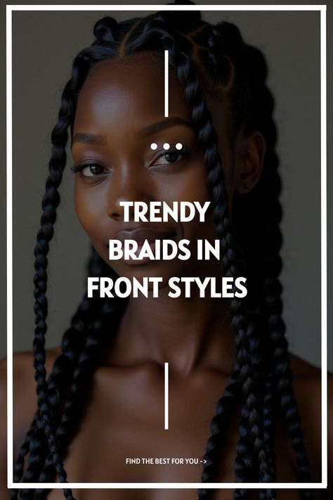 Trendy Braids in Front Styles Classy Braids Hairstyles, To French Braids, Classy Braids, Braided Designs, Braid Out Natural Hair, Indian Hair Cuts, Trendy Braids, Hairstyles With Braids, Medium Hair Braids