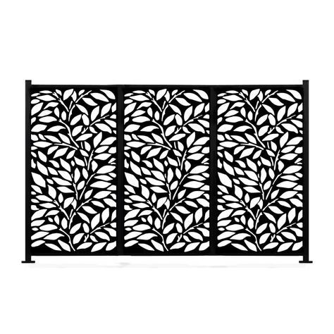 Laser Cut Metal panel are the ideal screen to hide an unsightly neighbor's backyard, to block unwanted direct sunlight, create privacy or to frame an outdoor room. All our outdoor screens are of the highest quality and designed to resist corrosion through all seasons. Our outdoor screens are robust, yet lightweight and are protected by a robust and scratch-resistant powder coat, ensuring that they will stand the test of time in both commercial and residential settings. All screen includes all ne Metal Privacy Screen, Metal Fence Panels, Garden Fence Art, Privacy Fence Screen, Laser Cut Panels, Outdoor Screens, Fence Screening, Fence Art, Metal Fence