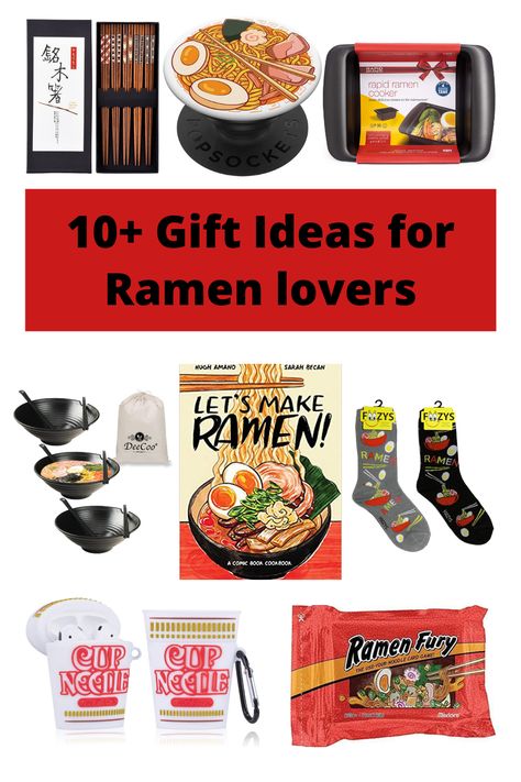 Gifts For Ramen Lovers, Ramen Noodle Gift Basket, Ramen Gift Basket Ideas, Ramen Noodle Party Ideas, Ramen Gift Basket, Ramen Noodle Birthday Party, Ramen Party Ideas, Ramen Gift Ideas, Ramen Party