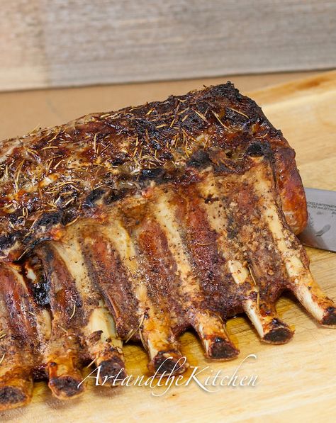 Crown Pork Roast Recipes, Bone In Pork Roast, Bone In Pork Loin, Pork Rib Roast, Pork Loin Ribs, Pork Loin Roast Recipes, Smoked Pork Ribs, Pork Entrees, Rib Roast Recipe