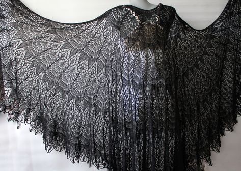 Black lace shawl knit from soft merino wool perfect fits for Gothic,Boho, Victorian ,Witch style *Size: 3 length for choosing 1) length is about 27,5'' (70cm) width is about 66,9''(170cm)  2)lenght is about 35,4'' (90cm) width is about 78,7''(200cm) 3)length 39.3"(100cm) width 102,3"(260) *Colour-black  *Yarn-merino wool *Hand knitted *Perfect drapes over shoulders *Care: only hand wash recommended in warm water, lay flat to dry Gothic Shawl, Shawl Black, Knitting Club, Black Shawl, Witch Fashion, Wedding Shawl, Lace Shawl, Shawl Wrap, Diy Knitting