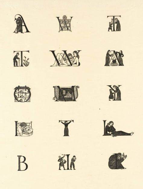 James Russell: Engraved Letters by Eric Gill Eric Gill, James Russell, Woodcut Print, Holding Space, Book Of Poems, Digital Museum, Tattoo Cover, Collaborative Art, Wood Engraving