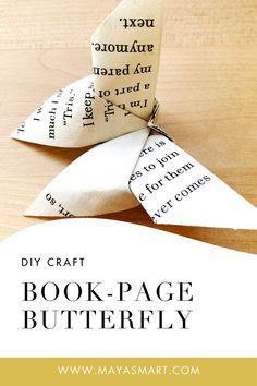 Upcycle Paper Crafts, Crafts Out Of Book Pages, Book Page Butterflies Diy, Book Pages Diy Craft Ideas, Book Butterfly Paper Crafts, How To Fold A Butterfly, Folding Butterfly Paper Crafts, Origami Decoration Ideas, Folded Paper Butterfly