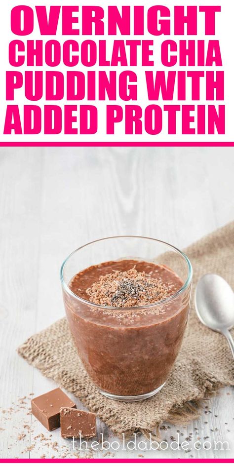 Healthy Foods To Make, Chocolate Chia Pudding, Chia Seed Recipes, Healthy Food Menu, Protein Pudding, Chia Pudding Recipes, Protein Powder Recipes, Healthy Food Facts, Cheap Healthy Meals